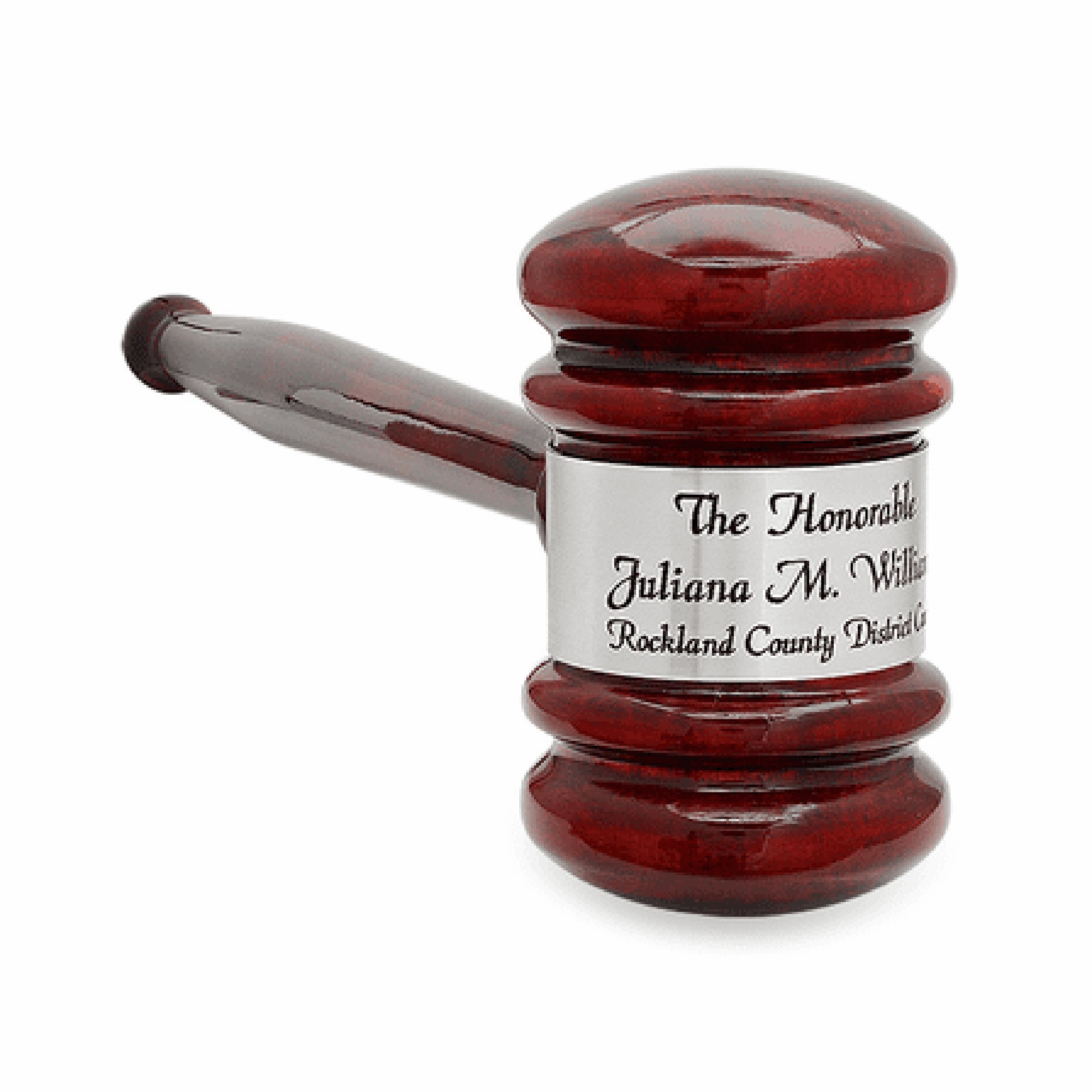 Personalized Rosewood Gavel With Silver Band - Etsy
