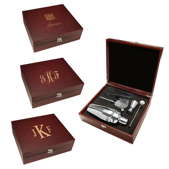 Personalized Barware Set Customised Cocktail Making Set Etsy
