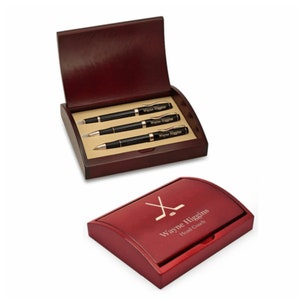 Hockey Themed Personalized Three Piece Pen & Pencil Gift Set - Free Personalization
