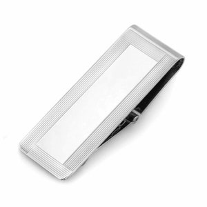 Border Collection Sterling Silver Grabado Clip Dinero