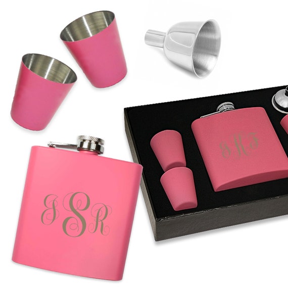 ladies flask gift set