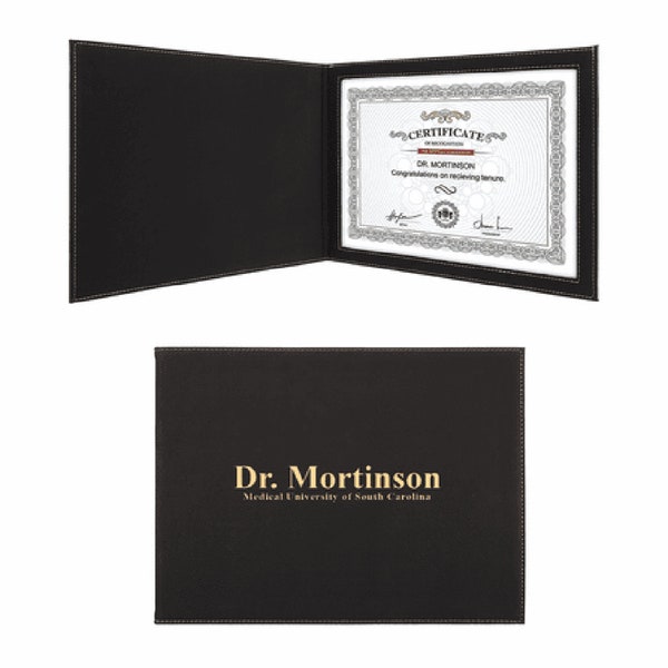 Personalized Certificate Holder Make Your Own Certificate Holder