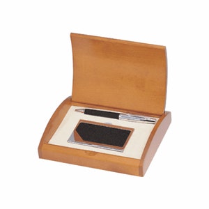 Juego de regalos de la funda ejecutiva y la caja de la tarjeta de visita