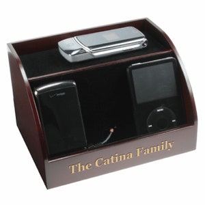 Cherrywood Finish PDA Charging Station
