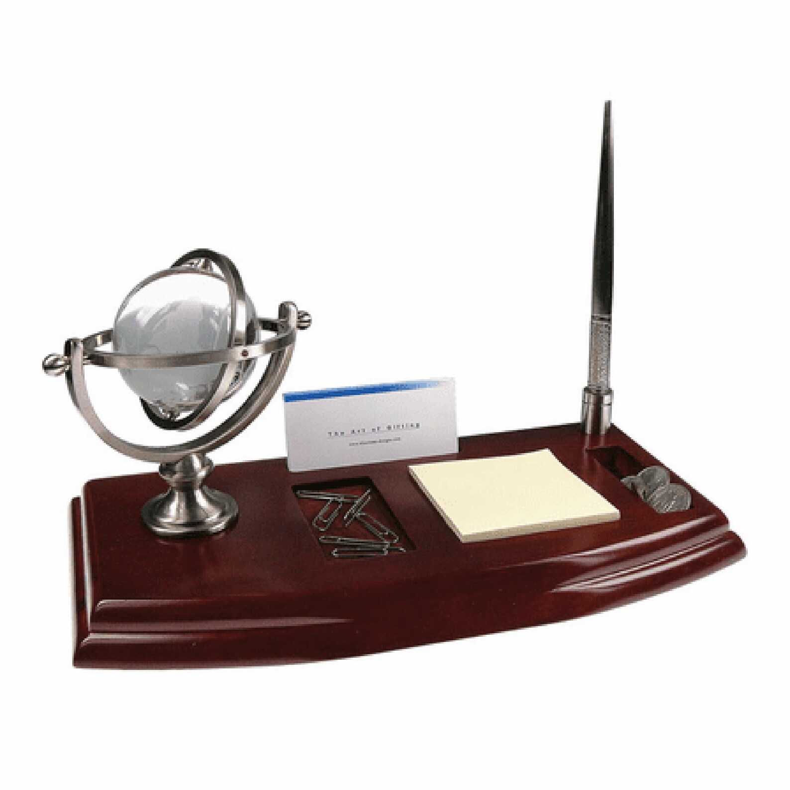 Crystal Globe Desktop Organizer & Pen Stand Etsy