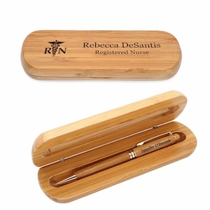 Nurse Theme Bamboo Pen and Box Set