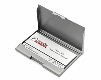 Police Badge Engraved Business Card Case