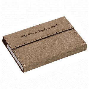 Funda de tarjeta de visita personalizada Light Brown