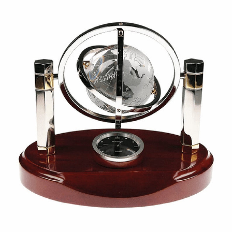 Galaxy Crystal Globe Desk Clock | Etsy
