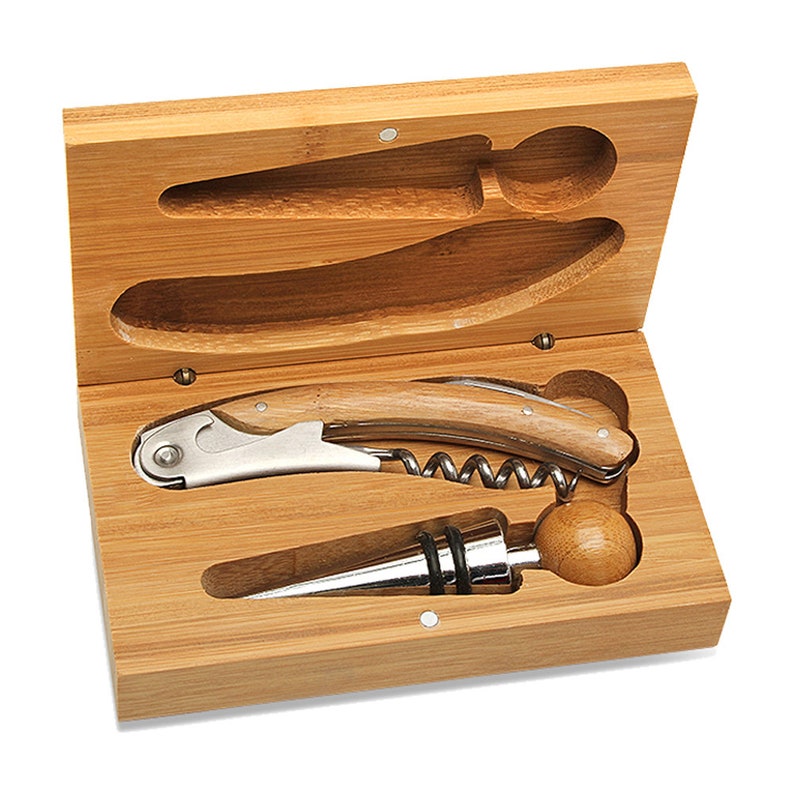 Personalized Custom Engrave Wine Accessory Gift Set Wine Etsy