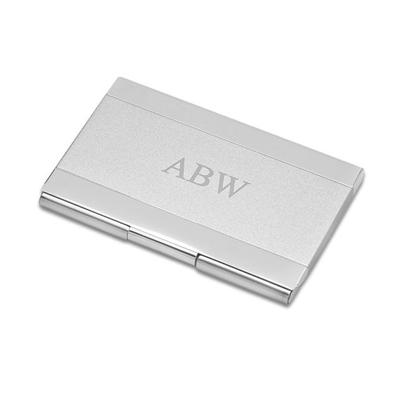 Antique Silver Lion Business Card Case: Hand-painted Gold  Silver Toned Etched Catfish Business Card Holder display picture 1