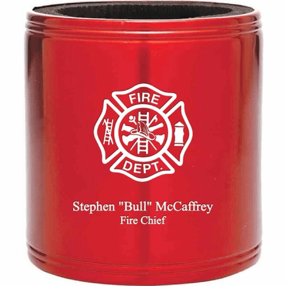 Firefighter's Personalized Insulated Can Koozie 