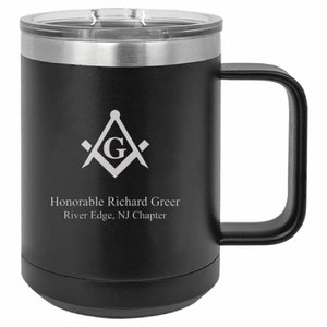 Masonic Personalized Travel Coffee Mug