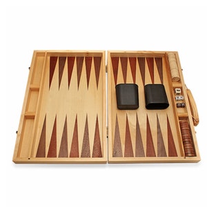 Full Name Monogram Backgammon Set - Free Personalization