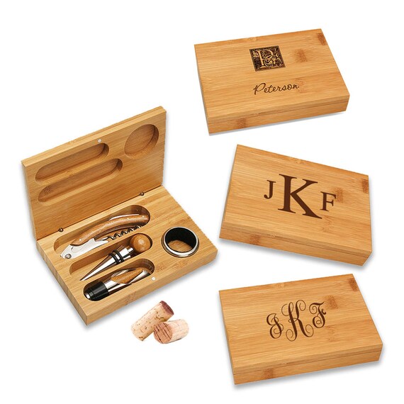 Custom Wine Accessory Gift Set Wine Connoisseur's Etsy