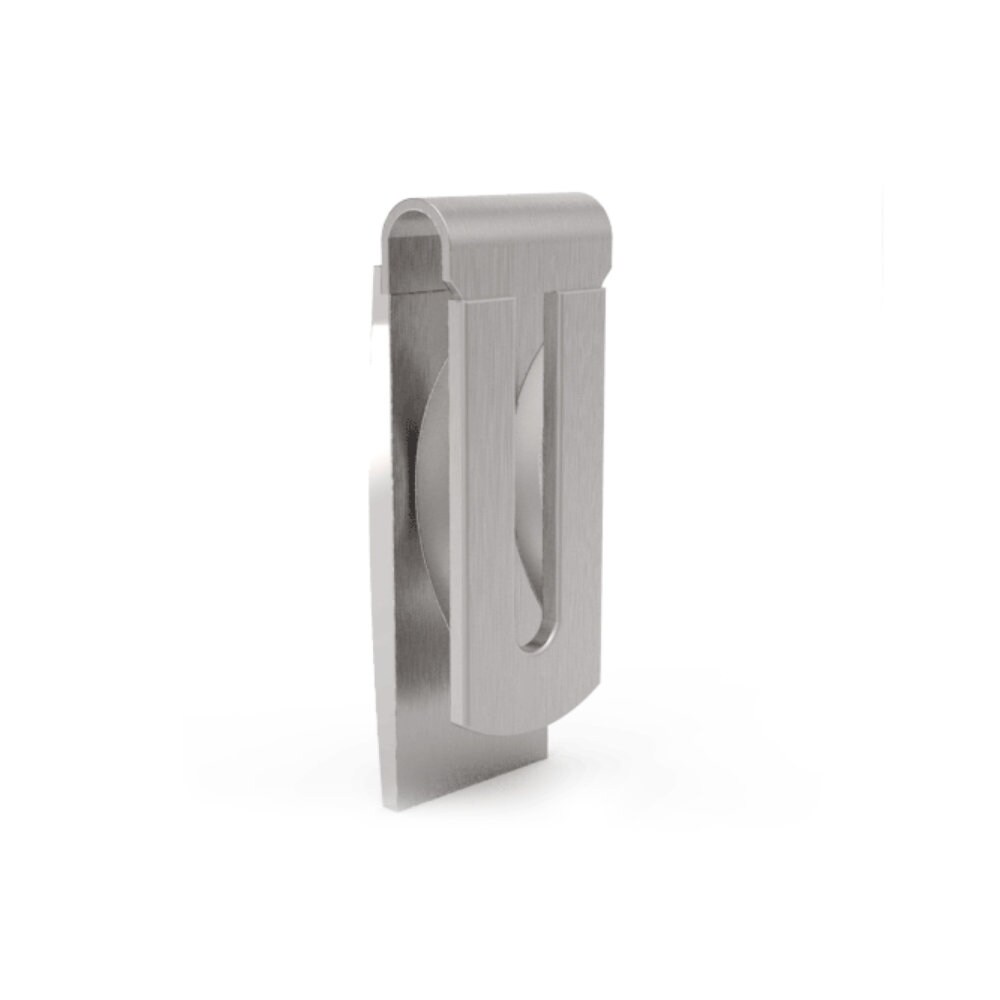 Classic Personalized Spring Loaded Money Clip - Engraved Brushed Steel ...