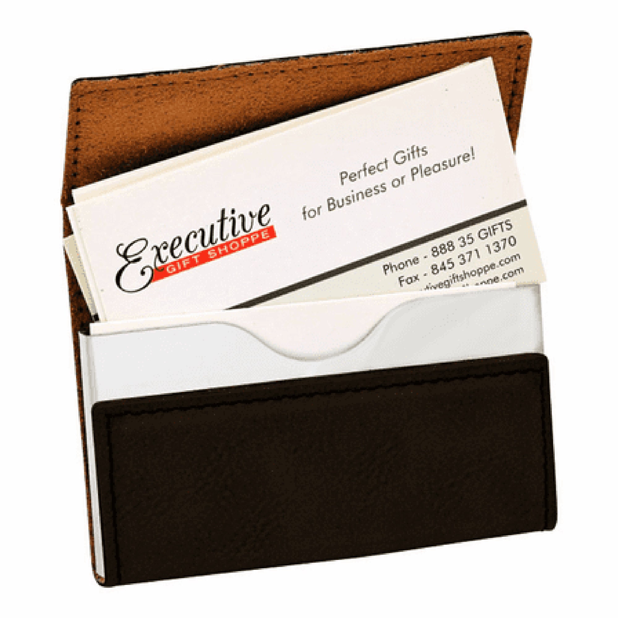 Envelope Business Card Case 7811 Light Gold/Black