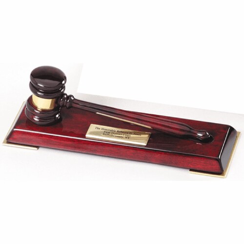 Personalzed Sold Brass Engraved Gavel Wth Gft Box, Engraved Gavel