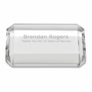Premier Crystal Rectangle Paper Weight