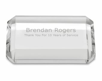 Grammage du papier rectangulaire en cristal Premier