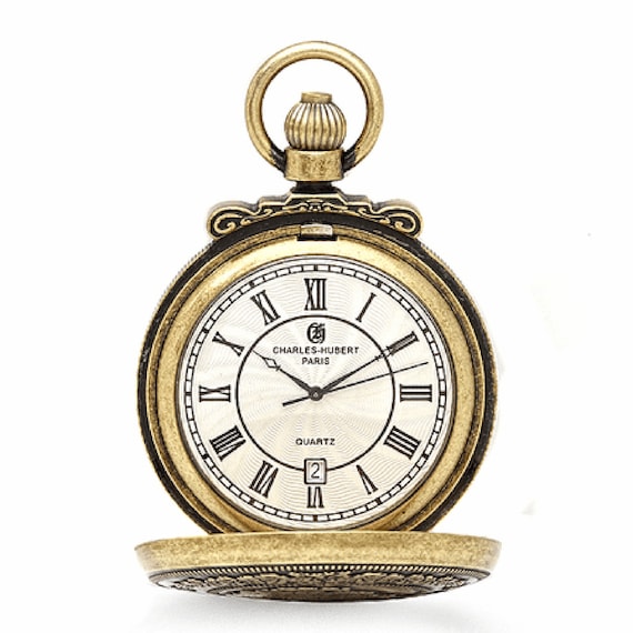 Ferrocarril de cuarzo de oro antiguo Charles reloj de - Etsy México