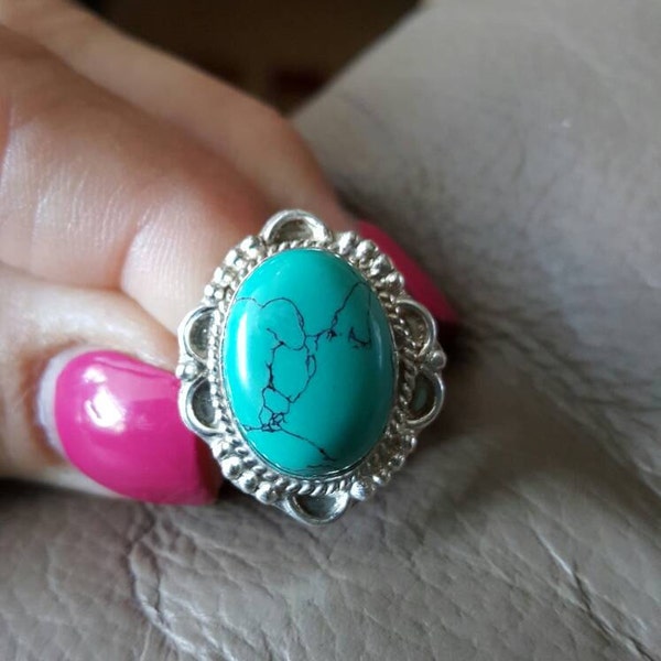 Turquoise Ring- size 6.5!