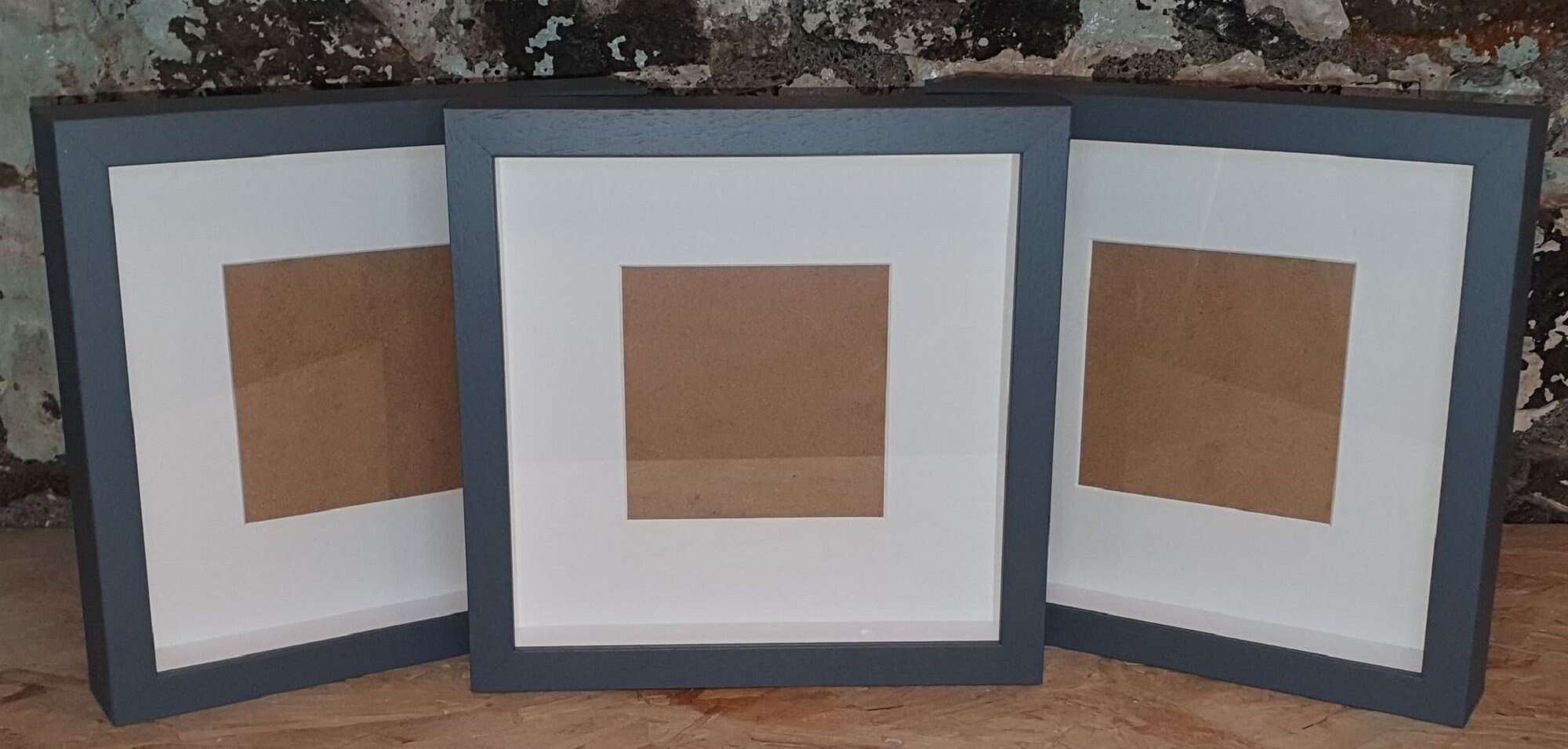 10 x Grey Deep Shadow Box Frame Wood Grain Choice of mount Etsy