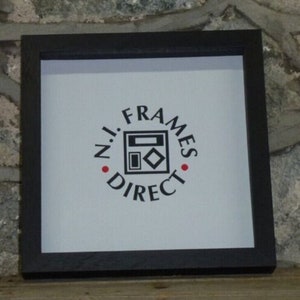 30 X Quality Deep Black Shadow Box Frame Wooden Grain Choice of Mounts ...