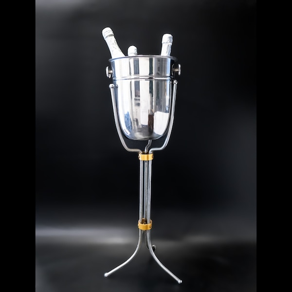 MCM Champagne Stand Chiller Ice Bucket Convertible