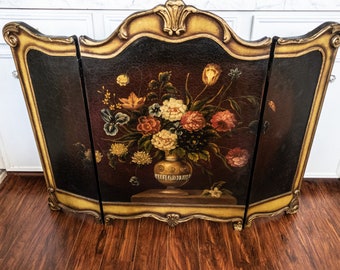 Christmas Fireplace Screen Etsy