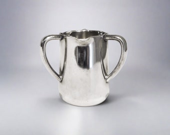 Vintage Silber gelöteter Milchkännchen Krug von 1959