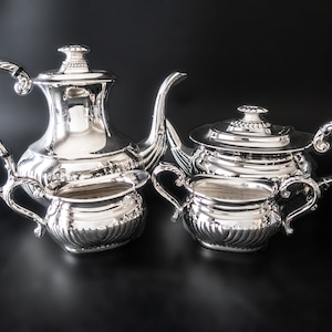 Vintage Silverplate Tea Set Coffee Service Edwardian