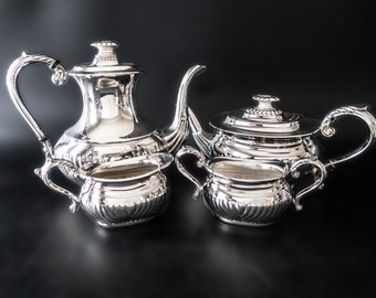 Vintage Silverplate Tea Set Coffee Service Edwardian