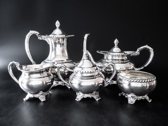 Silver plate coffee service sale
