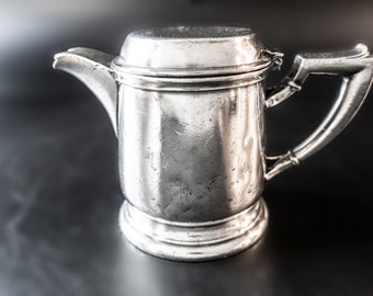Swedish Hospital Silver Soldered Syrup Pitcher Creamer 1946