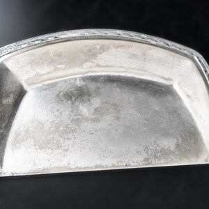 Antique Silver Plate Crumb Catcher Homan Plate Josephine