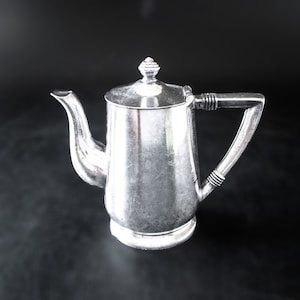Vintage Sheraton Hotel Silver Soldered Teapot
