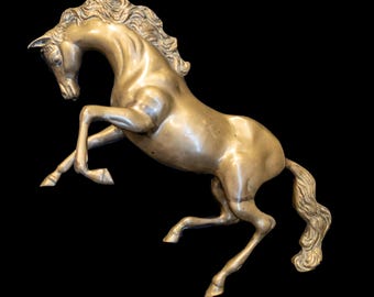 Große Messing Pferd Statue 18 "Abbildung Stück Reparatur Restaurieren