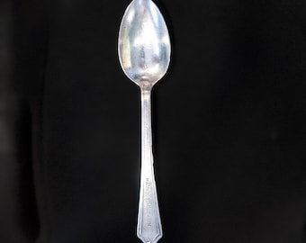 Antique Silverplate Masonic Temple Spoon 6" H & T MFG Co, Hotel Quality Flatware