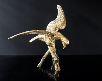 Large Brass Eagle Sculpture Statue Large 20" Wingspan