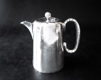 Antique Waldorf London Silver Soldered Teapot Pitcher Sheffield England