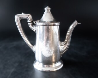 1929 Hollywood Hotel Silver Soldered Teapot, Reed & Barton Antique Movie History Decor