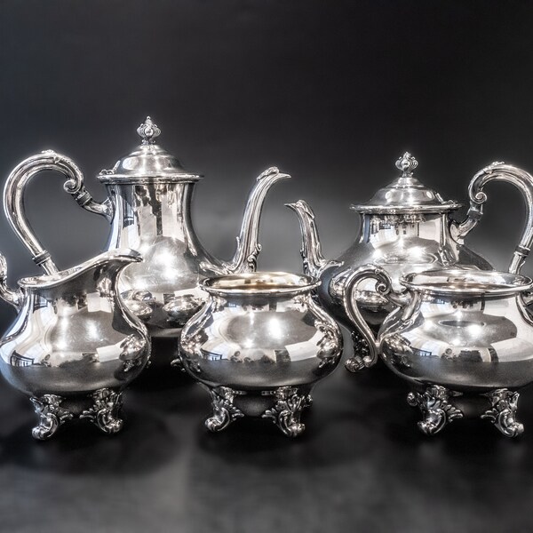 Silver Plate Tea Set Etsy