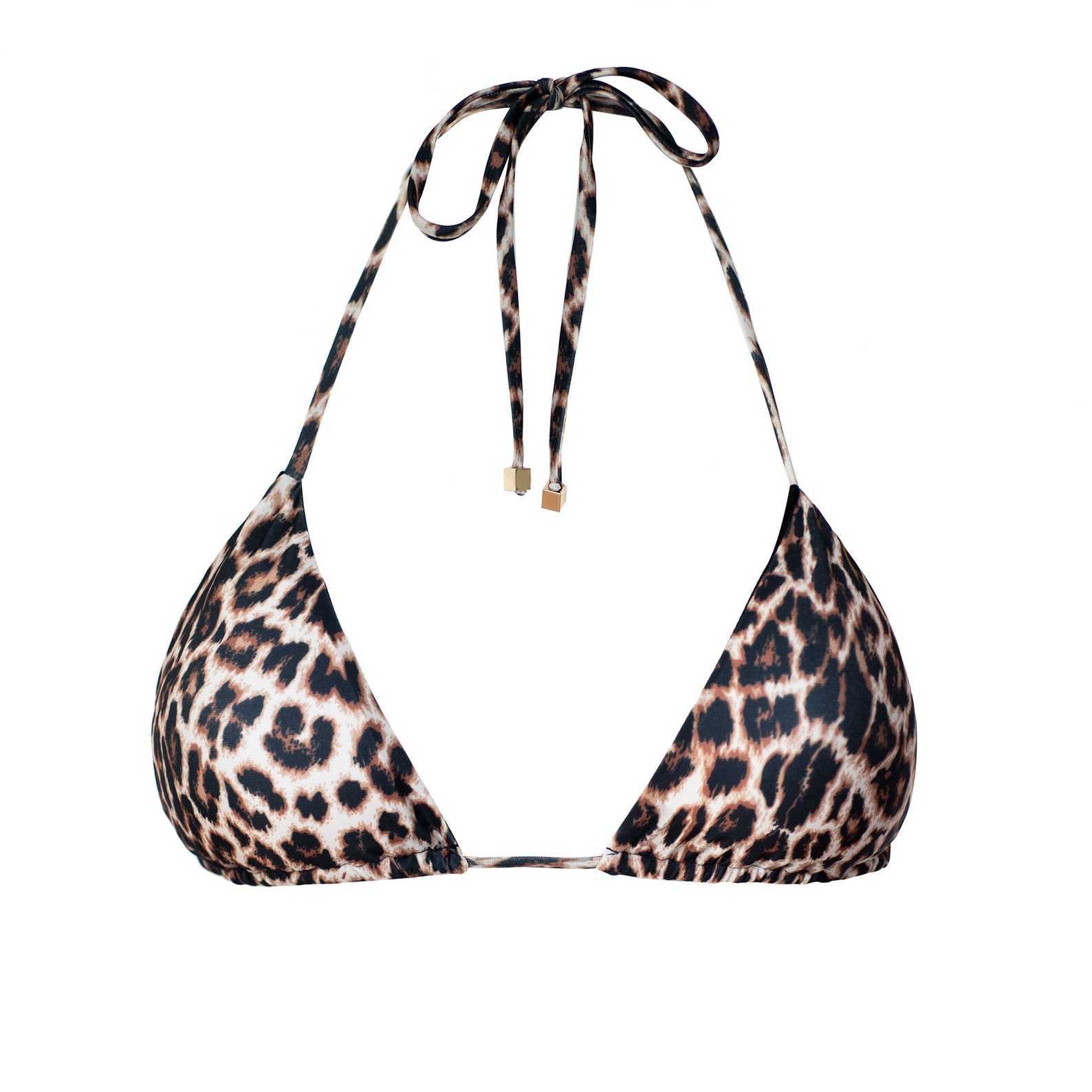 Cheetah Triangle Bikini Top - Etsy