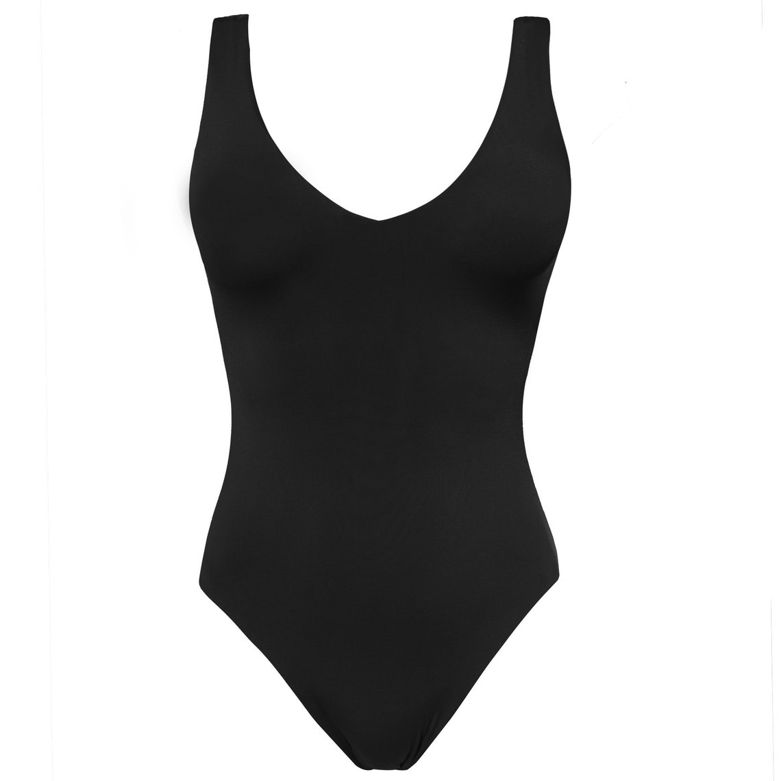 Shapewear Onepiece Swimsuit Black Etsy