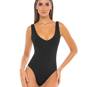 Shapewear One-Piece Swimsuit- Black