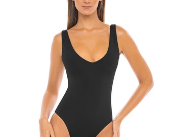 Shapewear One-Piece Swimsuit- Black