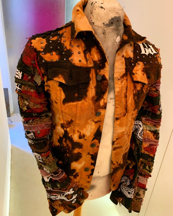 Denim jacket, bleached then dyed : r/tiedye