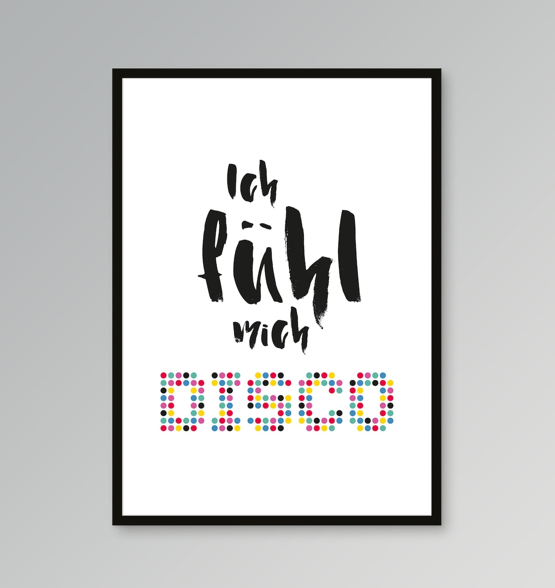 Kunstdruck Ich fühl mich Disco Etsy.de
