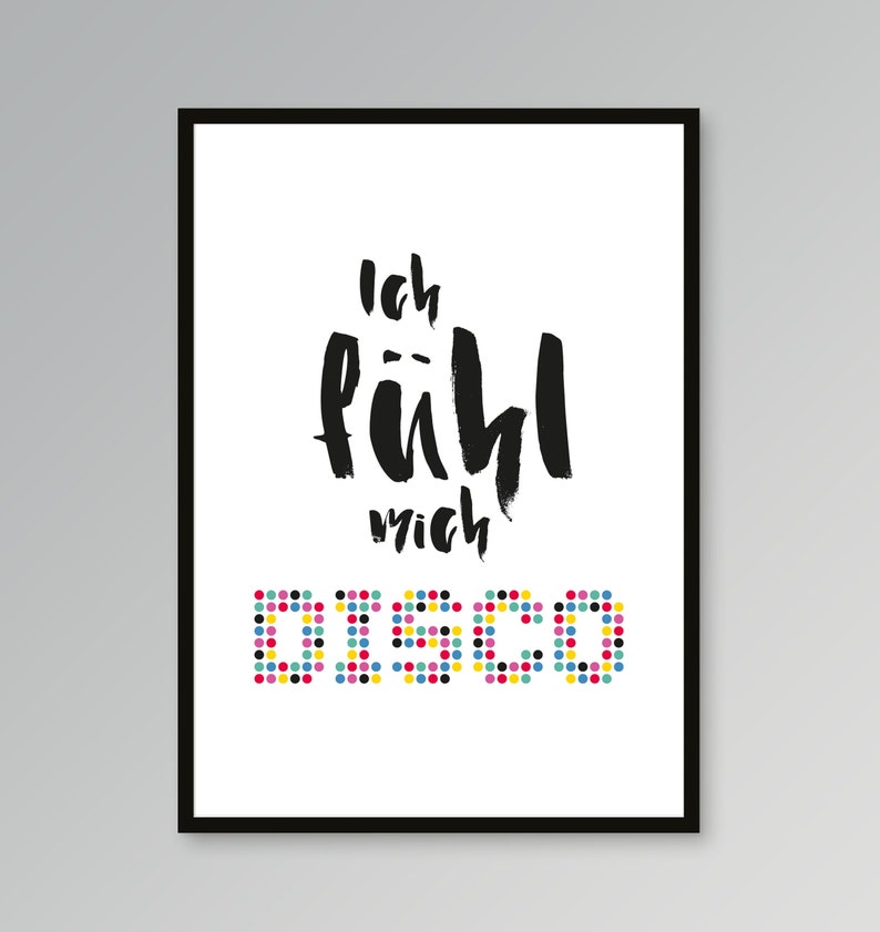 Kunstdruck Ich fühl mich Disco Etsy.de Kunstdruck Ich fühl mich Disco Etsy.de